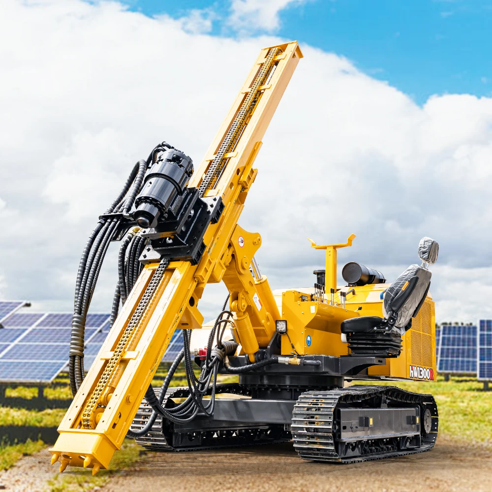 crawler track hydraulic rotary hammer press pile drivers drilling and pilling h beam drivers price Crane Pile Hammer