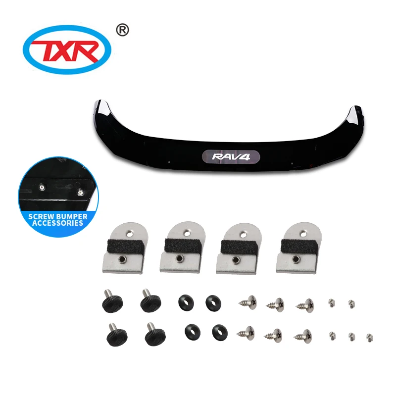 parts and accessories for cars front bug shield hood deflector hood protector  bonnet guard light for RAV4 2023