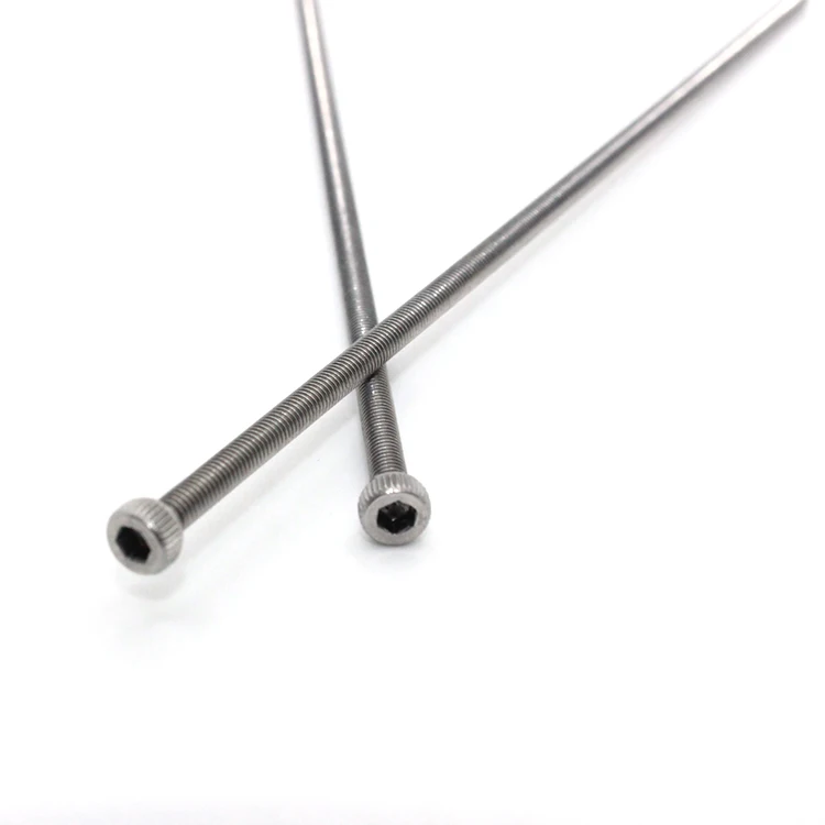 China Custom Made extra long hex Allen key Bolt din 912 304 stainless allen bolt long Hexagon Socket Head Cap Screws