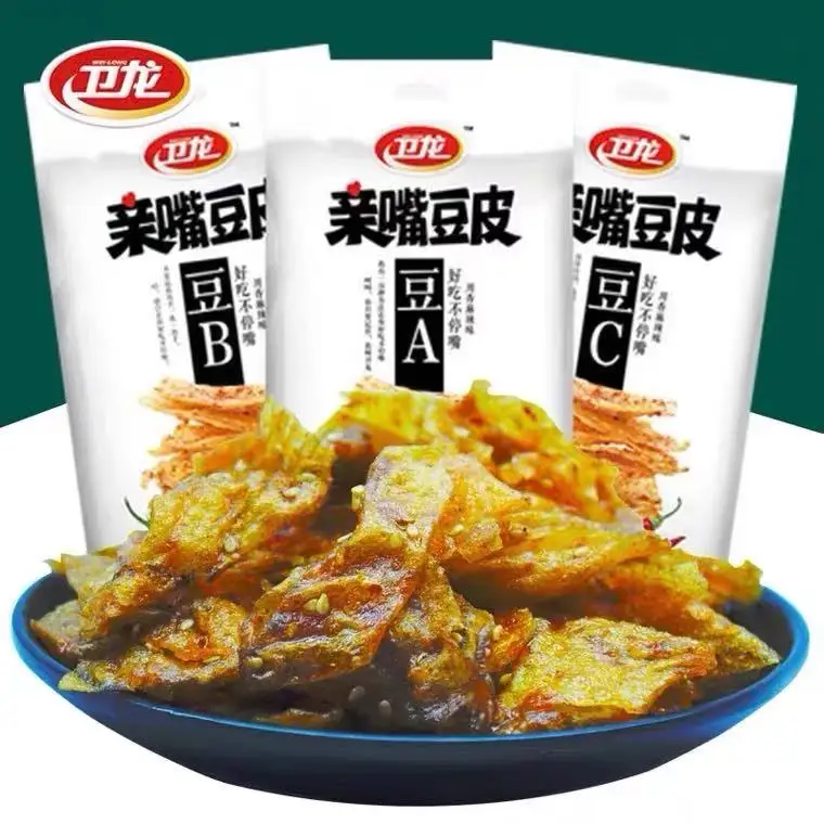 Оптовая продажа с завода, пищевые рисовые острые Детские традиционные мгновенные закуски из бобов в стиле 80-х и 90-х