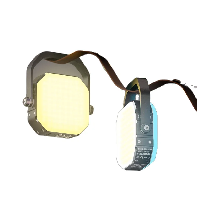 Portable  Camera fill Light Outdoor Lamp LED Mini Camping Lantern outdoor Emergency light with 2000mAH battery capacity