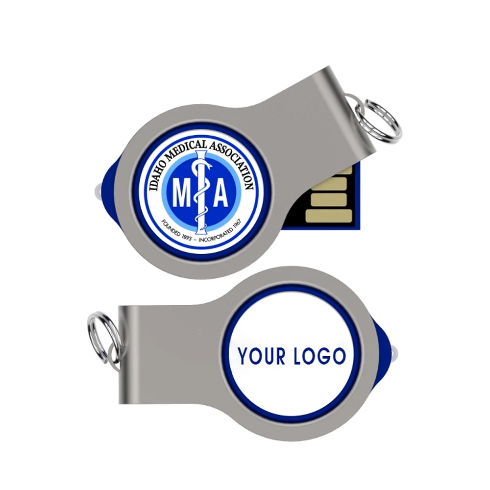 Gitra LED Light Doom Logo USB Flash Drive 16GB 32GB 128GB USB 2.0 Custom Paper Sticker Pen Drive 64GB USB Flash Stick pendrives