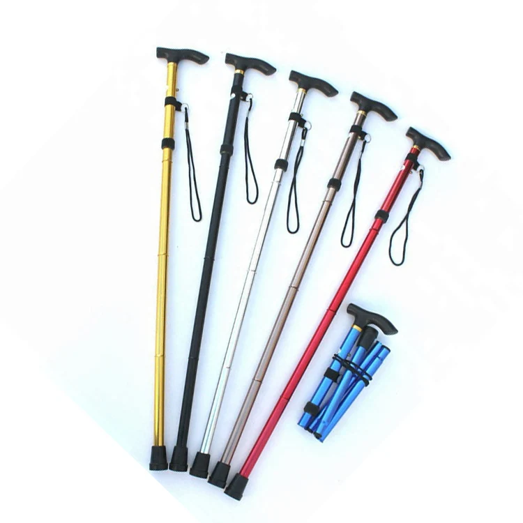 
Factory Wholesale canes folding walking stick trekking foldable walking sticks hiking poles 