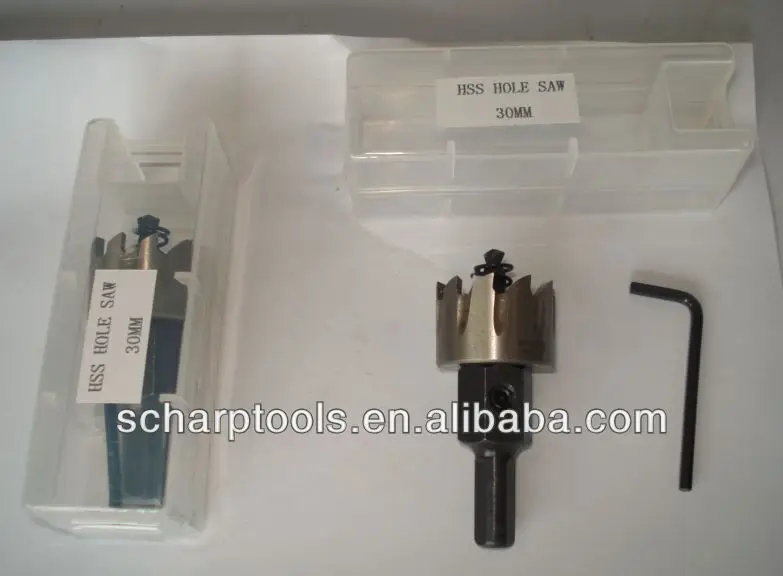 Metal cutting drill bit HSS with mandrel arbor TCT Tungsten carbide tip tipped Hole saw cutter