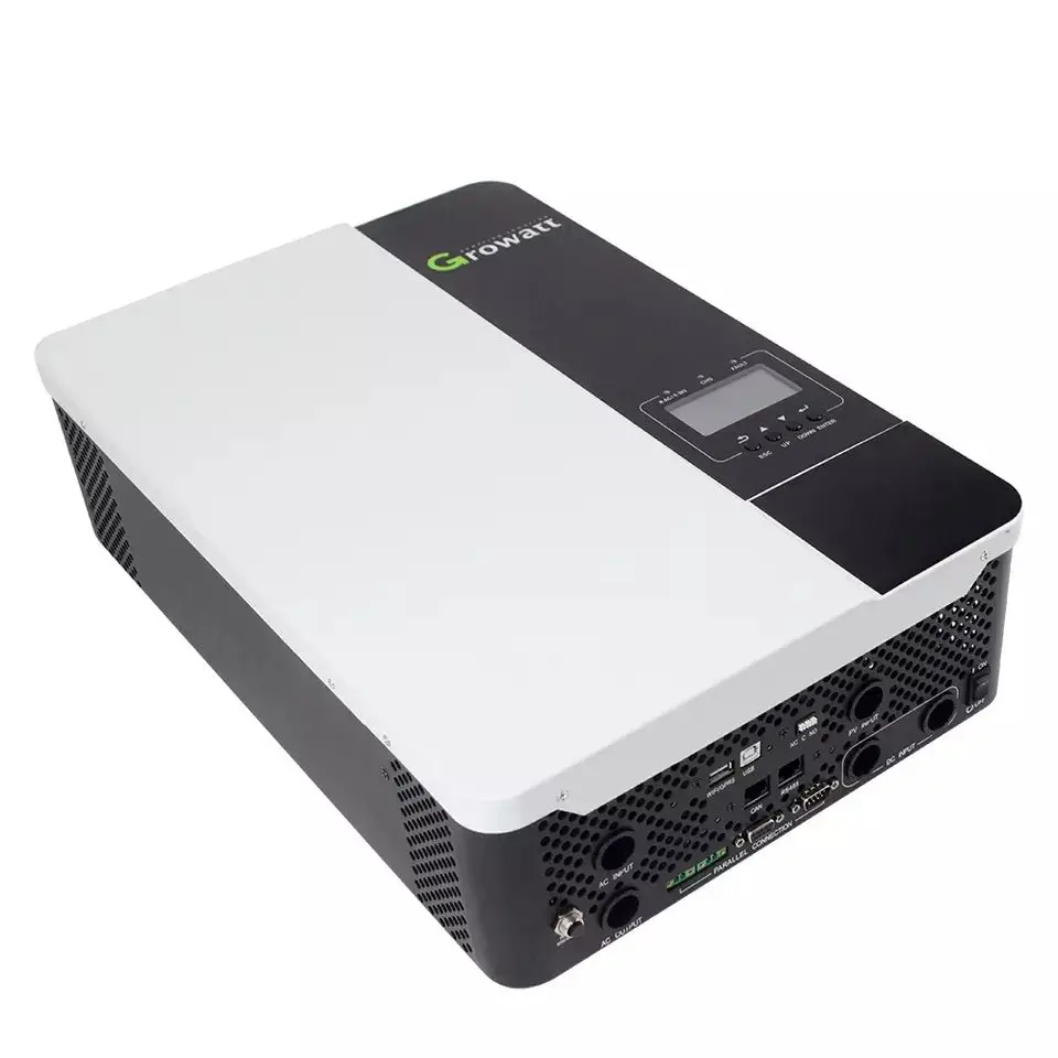 Growatt SPF 5000ES High Frequency on Off Grid Hybrid Solar Inverter 48v 3Kw 5Kw 5.5Kw 5000w 10Kw 12Kw Solar Inverter Price