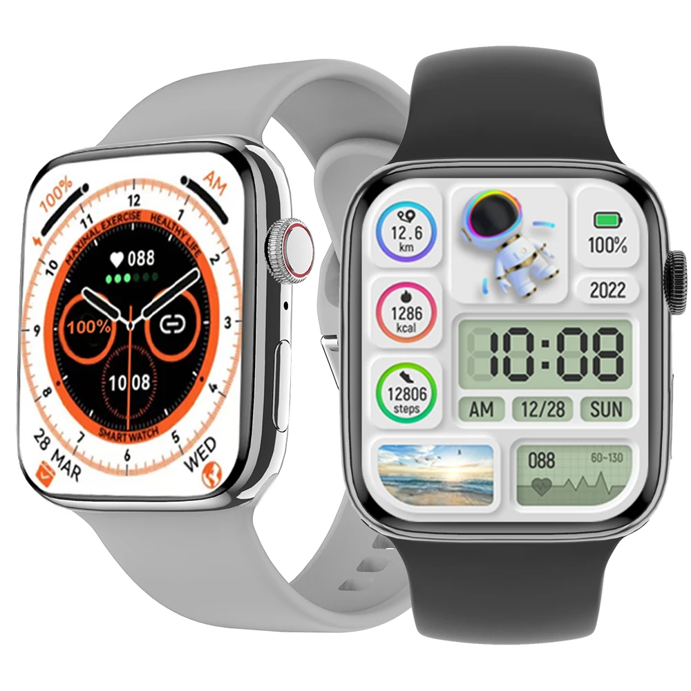 2.0inch DT8 MAX NFC Smartwatch for Women Men BT Call IP68 Waterproof Body Temperature Reloj Smart Watch Series 8