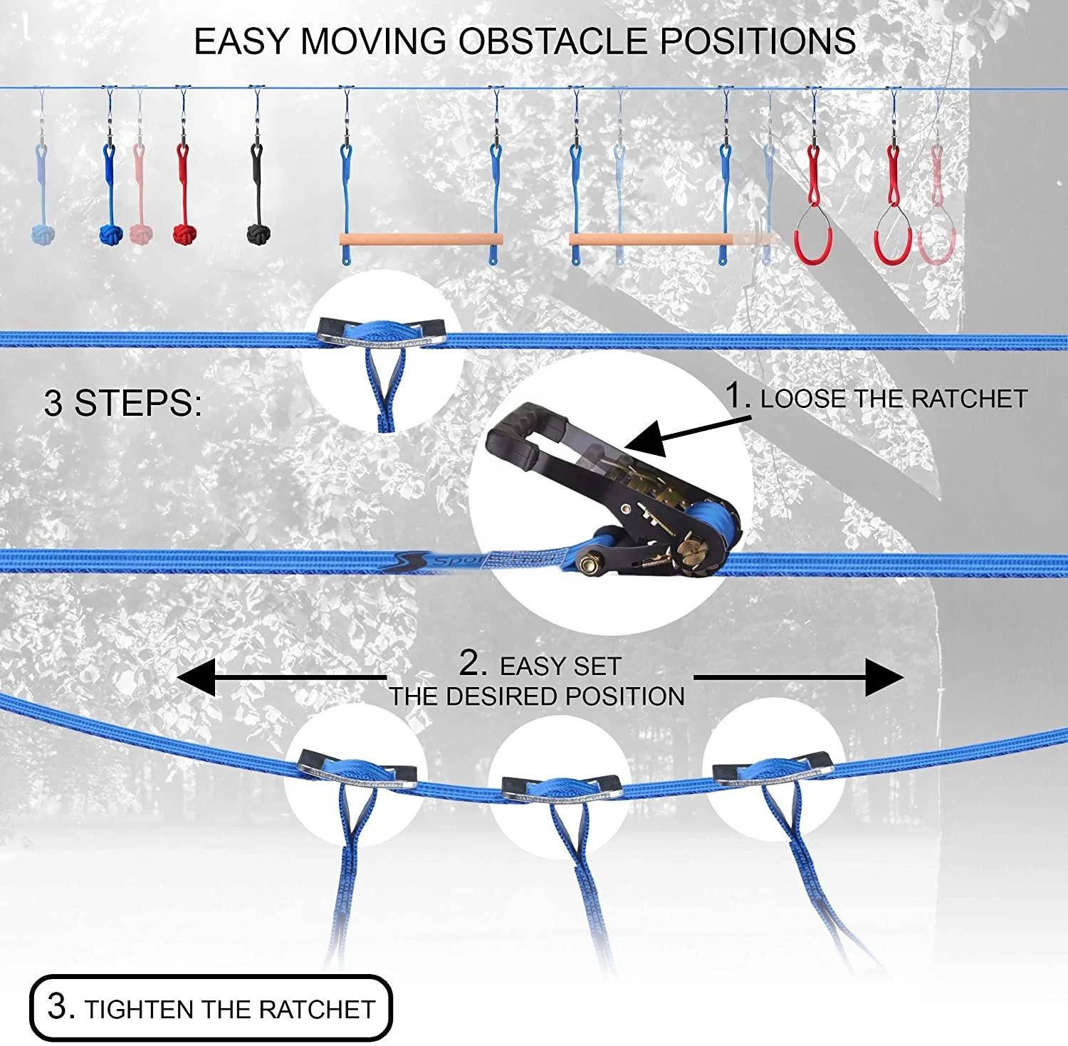 Monkey Bars Ninja Warrior Obstacle Course For Kids Backyard