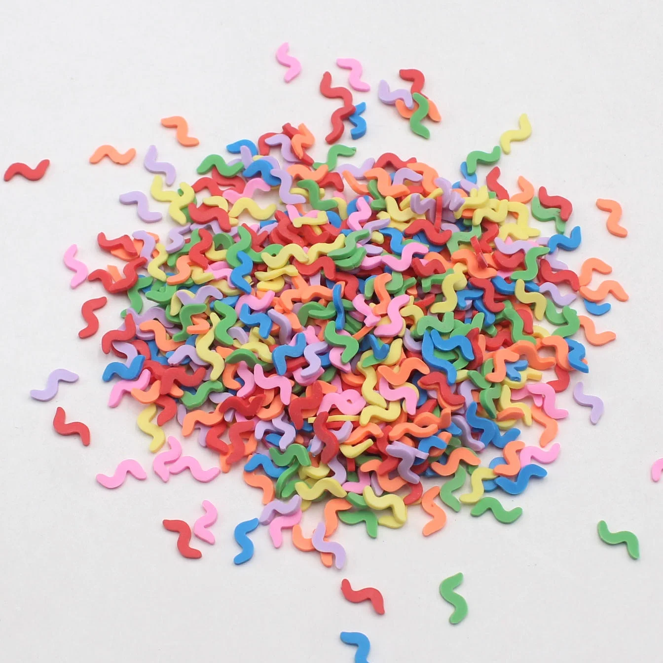 500g/Lot Polymer Clay Balloons and Ribbons Mixed Candy Sprinkles for Decoration DIY Crafts Filler Accessories