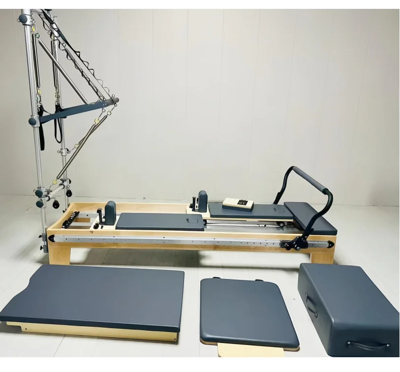 Double Slide Fitness Yoga Equipment Pilates Movement Reformer Fitness Machine Half Tower Body Shaping Machine Pilates