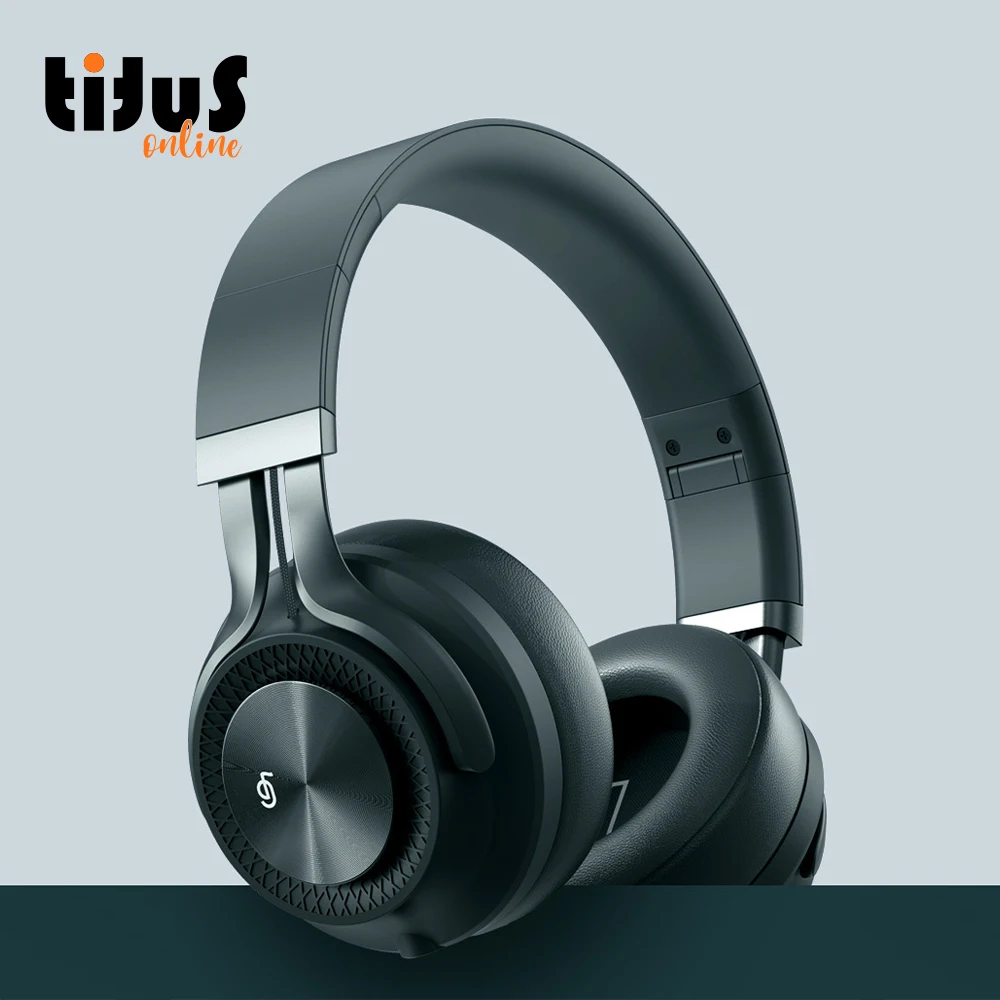 A01 ANC On The Ear Headphone For Studio Wireless Dj Headset Extra Bass Silent Disco Headphones Led Noise Cancellation