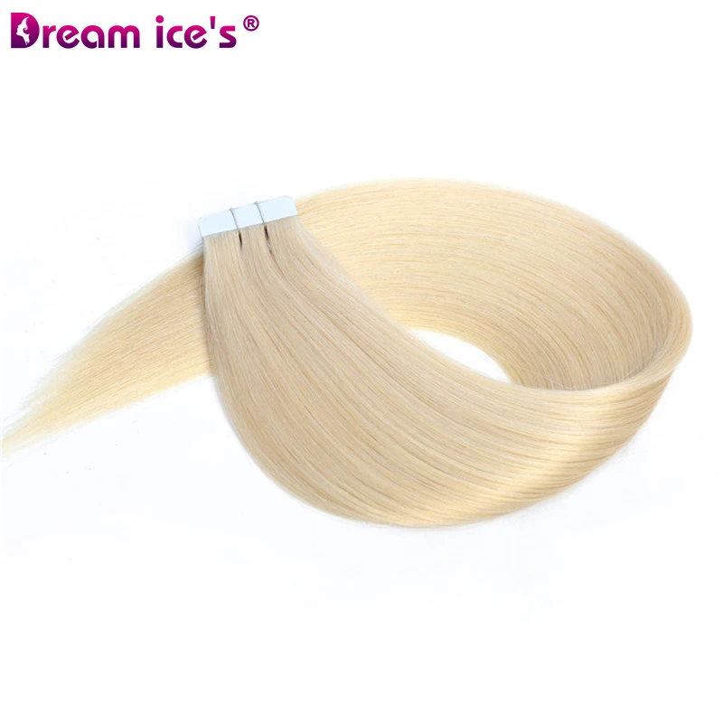 Tape In Human Hair Straight Extensions Color 1B 100% Remy Skin Weft Adhesive Glue On For Salon High Quality for Woman 10-28 Inch
