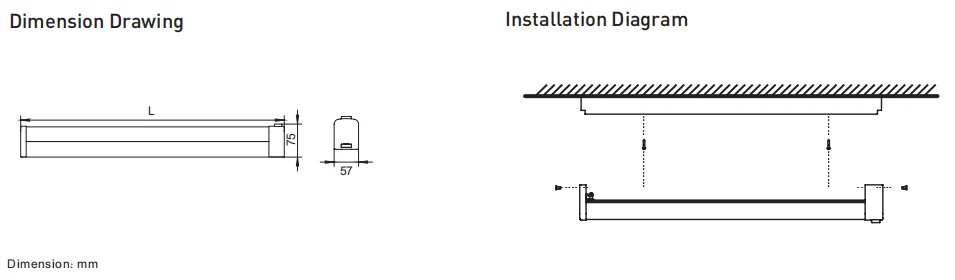 Wall mounted IP44 PIR sensor led mirror light with AC socket outlet socket
