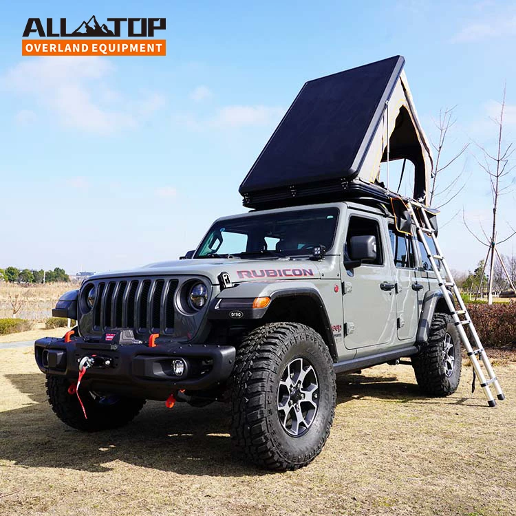 2023 Straight Hydraulic Pressure Pop up Camping 2 Person Automatic SUV Truck Rooftop Tents Hard Cover Car Roof Top Tent