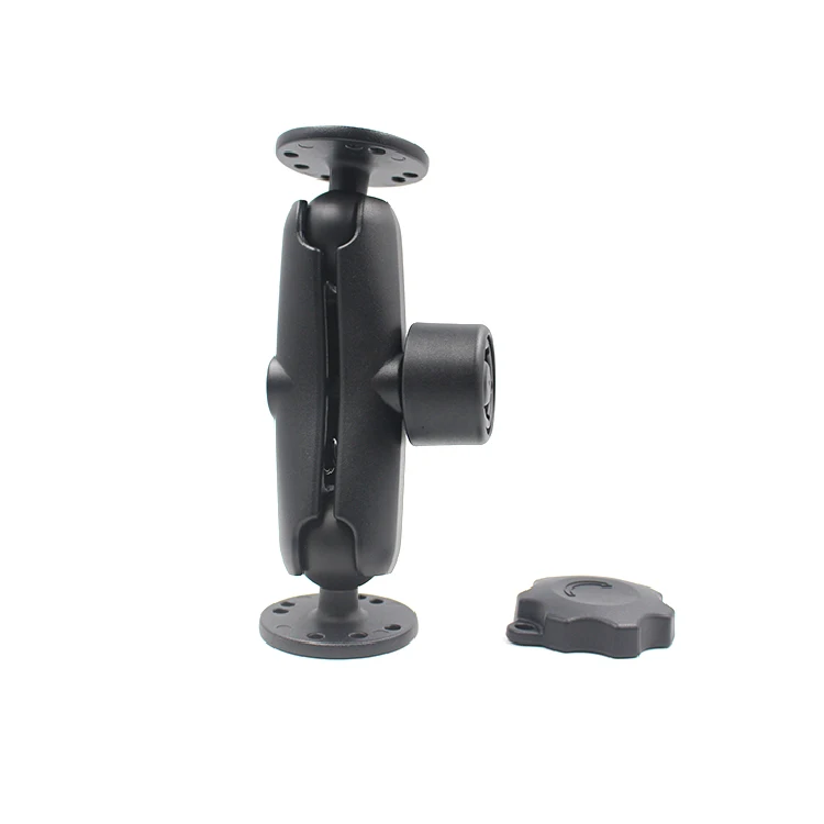 1.5' Double Ball Mount with Two Round Plates VIN-C-003 with Medium Arm for Drill down Mounting Vehicle Tablet