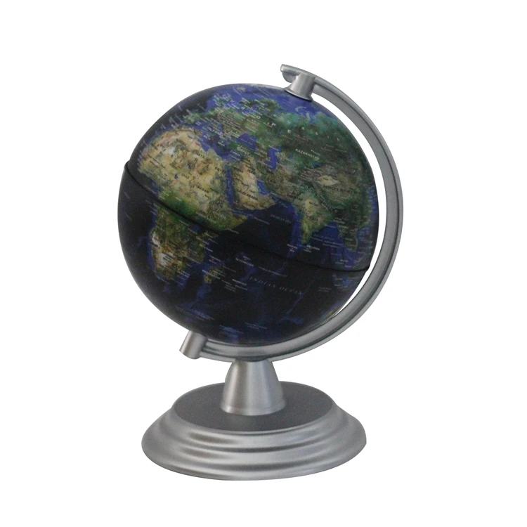 Decorative Metal Globe With Brass Stand Table Decoration Rotating