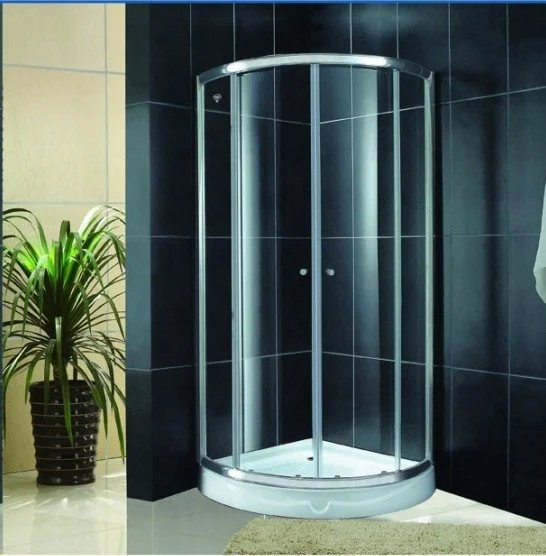 Хорошее качество прогулка в форме дуги с лотком для душевых кабин