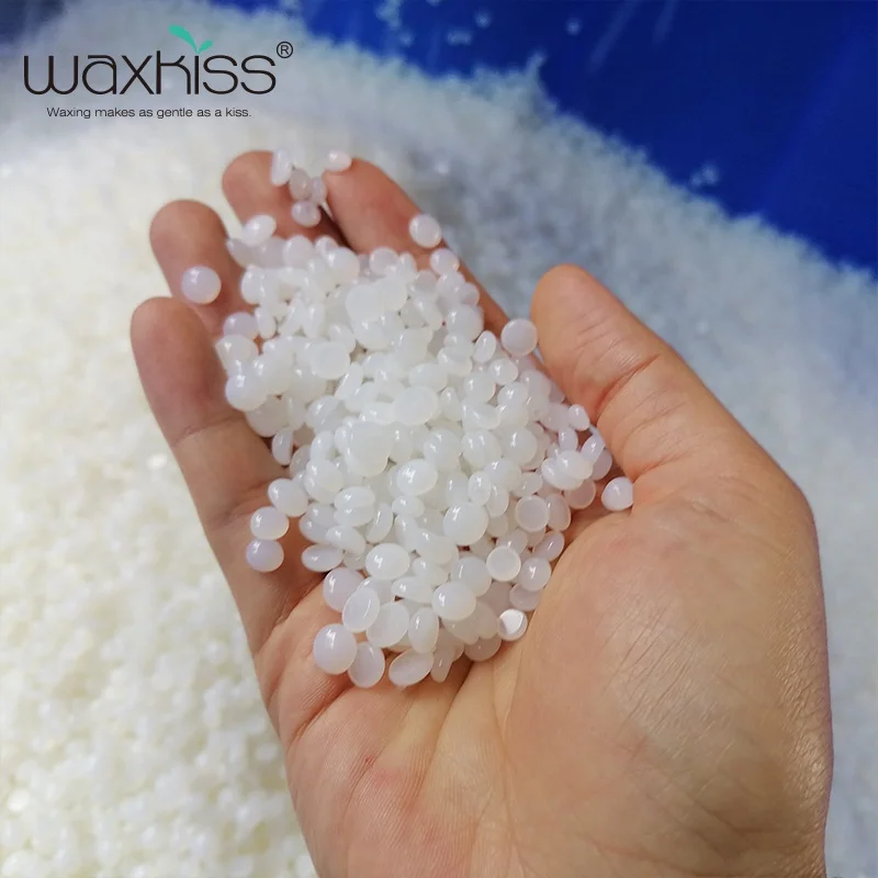 WAXKISS 1000g 500g100g Clear Hypoallergenic Rosin hard wax beads Hair Removal Coconut For Body Waxing