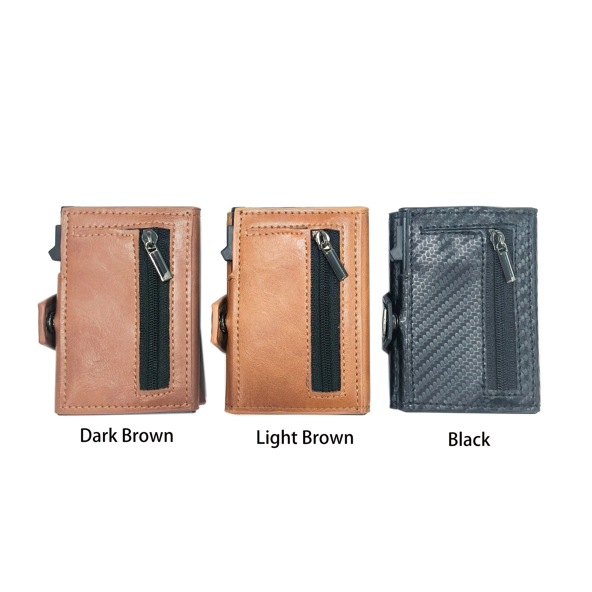 Wholesale Custom Slim Long Magnetic wallet RFID blocking aluminum money clip pop up credit card holder wallet with clip