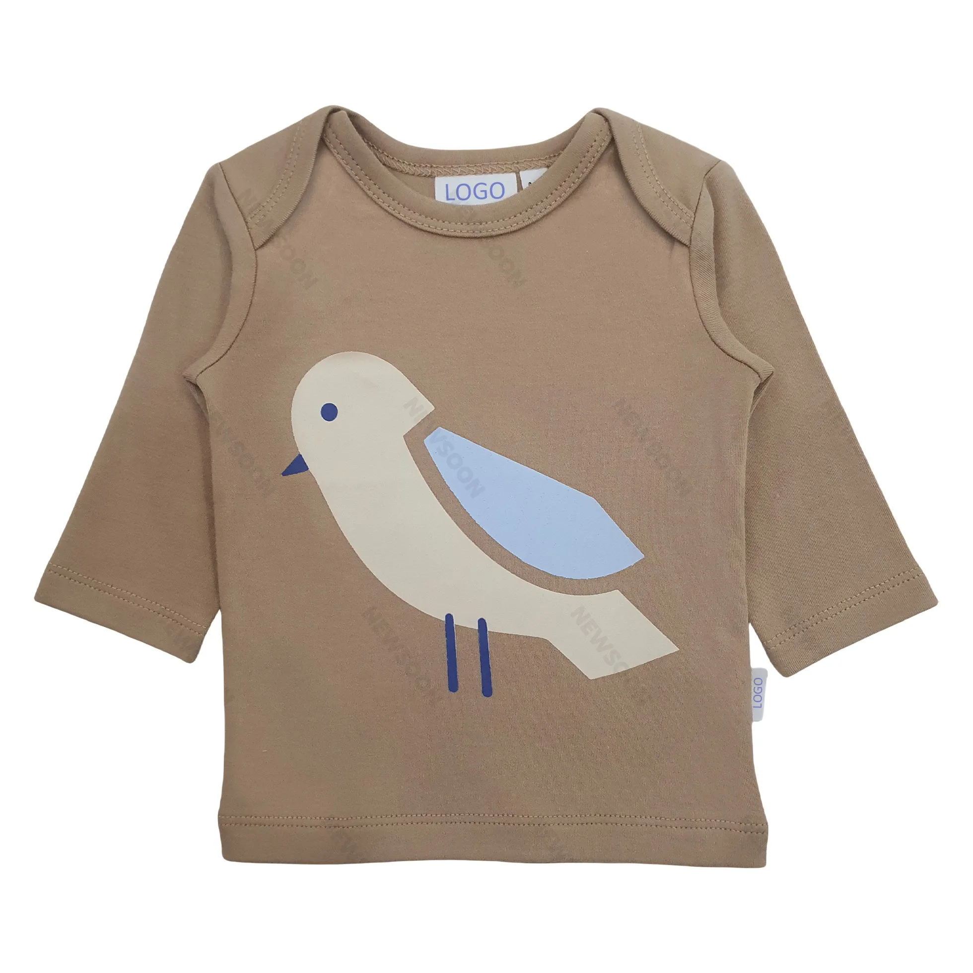 RTS Newborn Supima Cotton tshirt Oversized Unisex Pima Cotton for Baby Clothing Winter Baby Clothes Baby tshirt