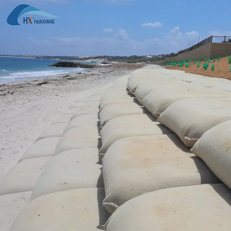 High Strength Polyester Fabric Nonwoven Geotextile Geo Bag for Road River Slope Protection