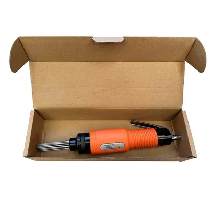 CE Certified Pneumatic Needle Scaler Straight Type Air Needle Chisel Derusting Gun 590462