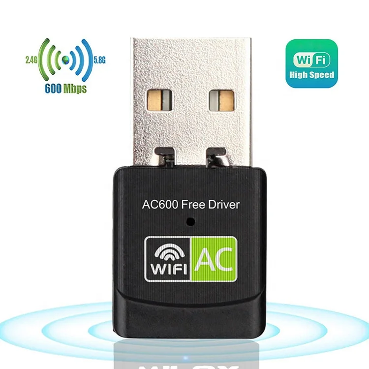  USB Wi-Fi адаптер AC600 600 Мбит/с антенна 5