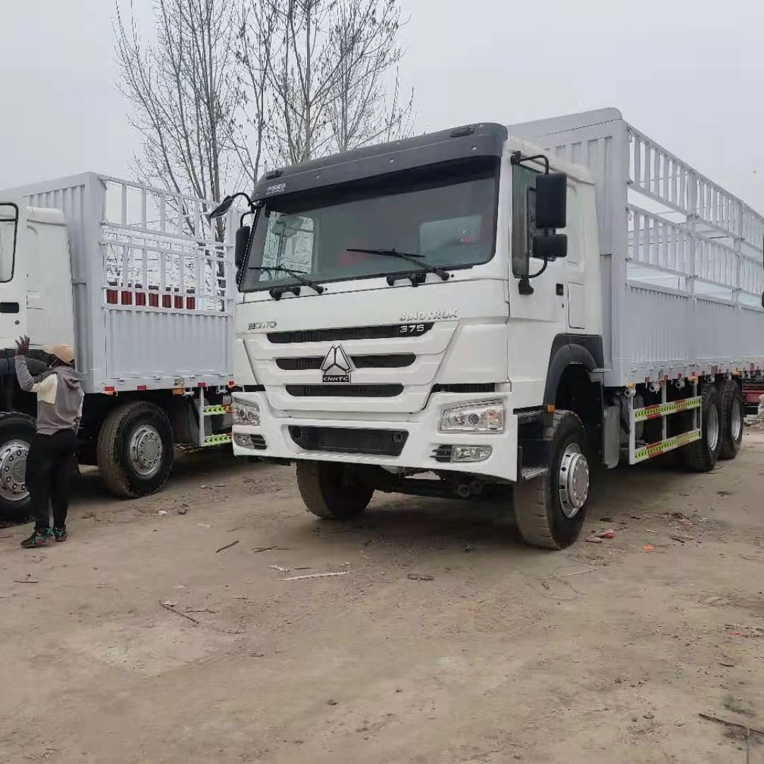 КИТАЙСКИЙ Sinotruk 336hp 371hp 6X4 Китай тяжелый автомобиль HOWO 10 Wheeler fence грузовой транспортер грузовик 6x4 375 забор 336 371 в наличии на складе