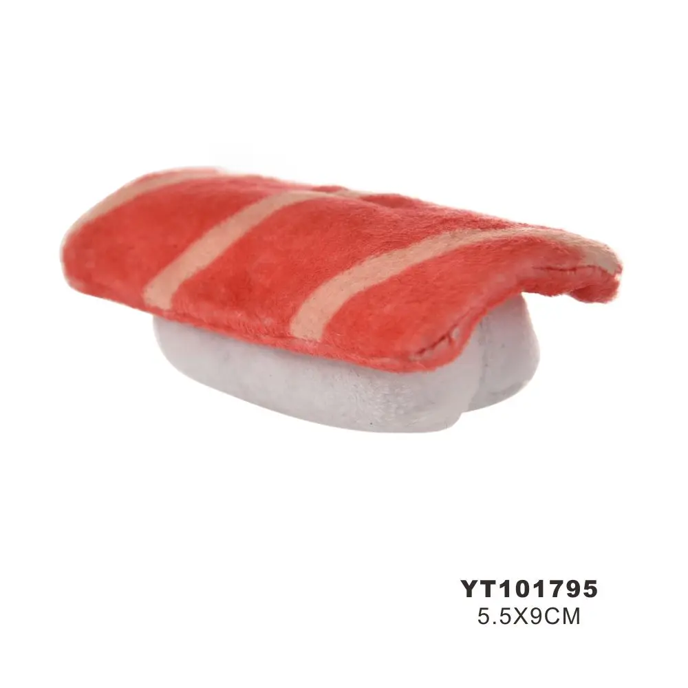 
Sushi Food Shape Pet Chewer Interest Padding Cute Soft Cat Catnip Toy 