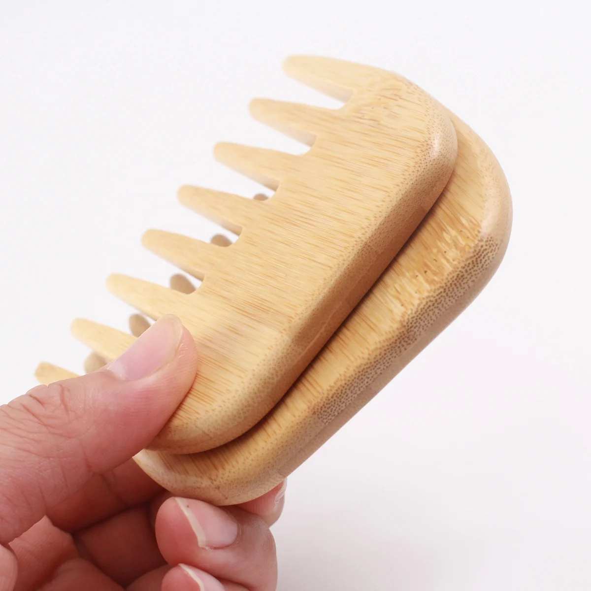 Amazon Hot Small Travel Purse Hair Detangling Comb Pocket Wide Tooth Comb Beard Comb