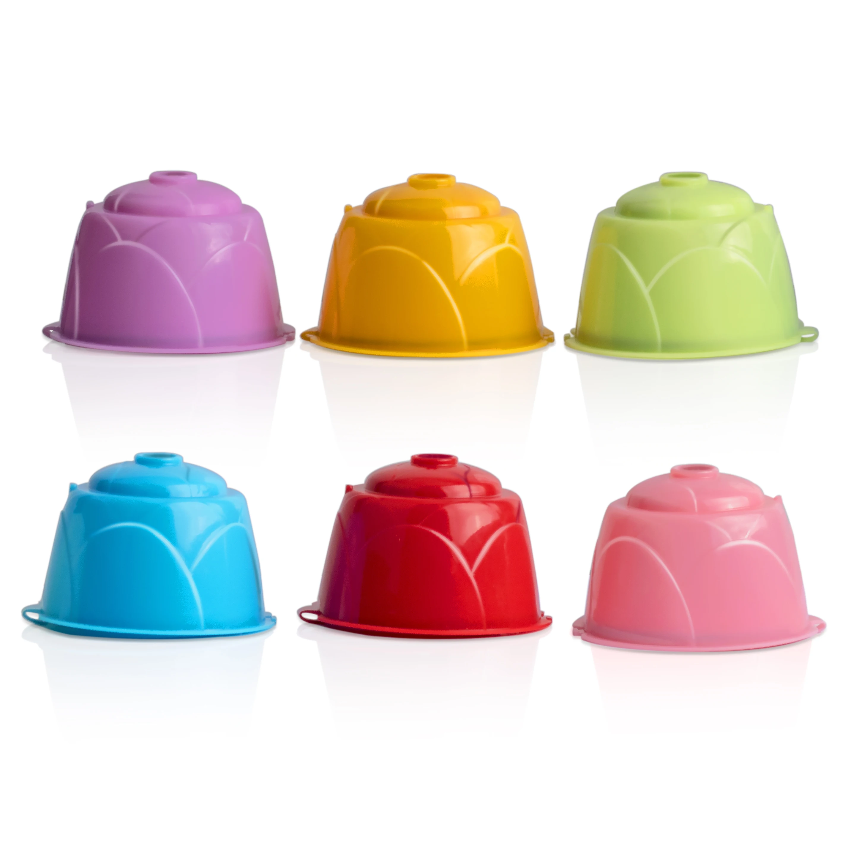 Reusable Dolce Gusto Coffee Capsule , Colorful Dolce Gusto Refillable Capsules Pods Reusable Coffee Filters