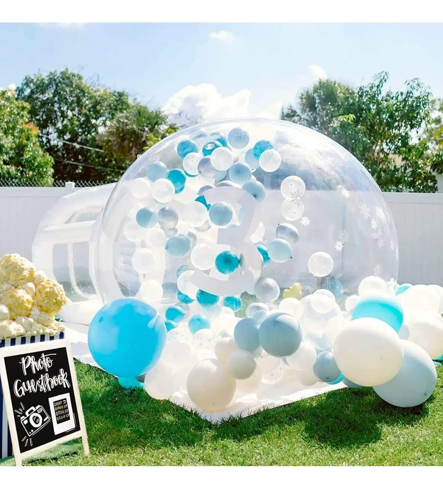 3/4/5m Clear Kids Party Inflatable Bubble Tent Dome igloo Inflatable Bubble balloon House  Bubble Balloons house