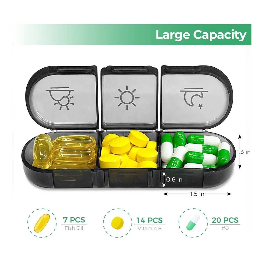 Wholesale Travel Pill Case 7 Days Weekly Portable Medicine Pill Box Organizer Storage Cases