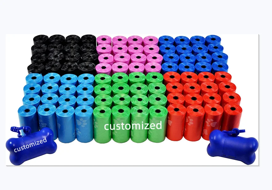 Custom Eco-Friendly Bio Degradable Dog Cornstarch Eco Friendly Compostable Biodegradable Poop Bags For Pet Poop