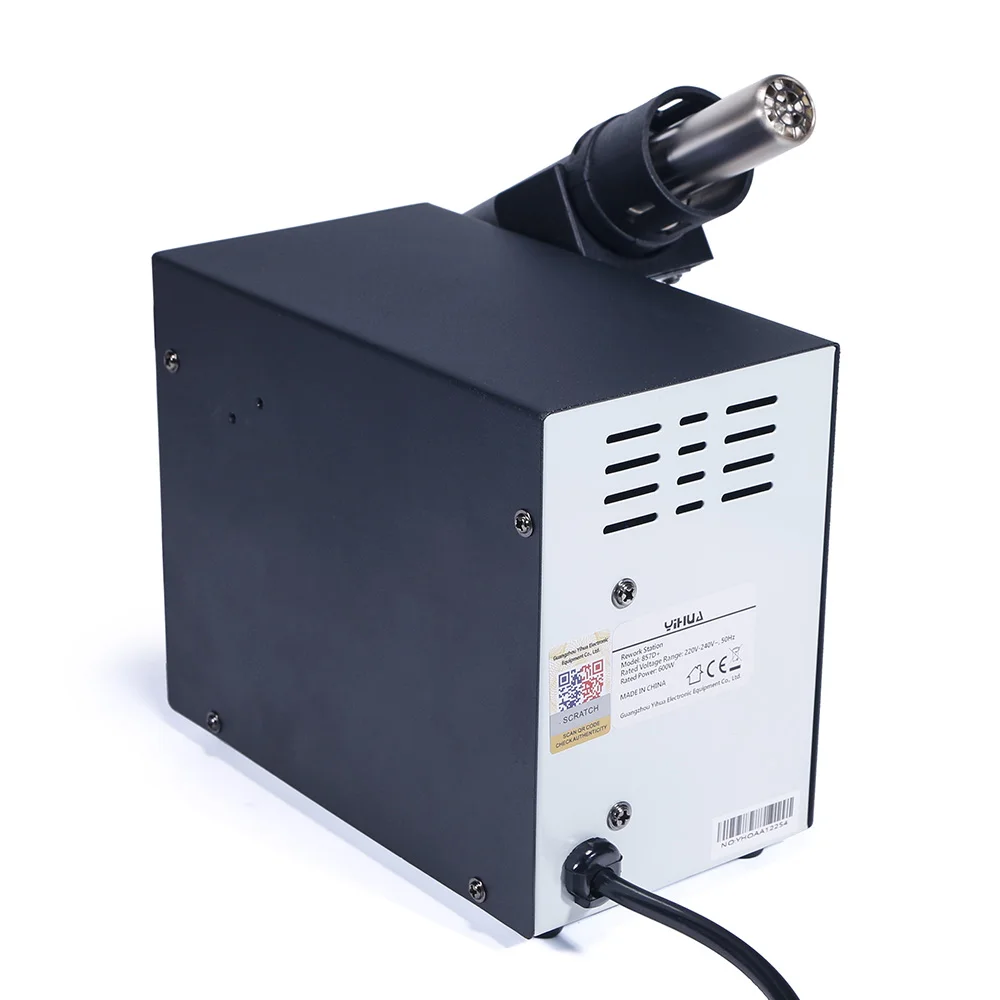 YIHUA 857D+ temperature control soldering gun station air blower hot air desoldering rework  soldering station