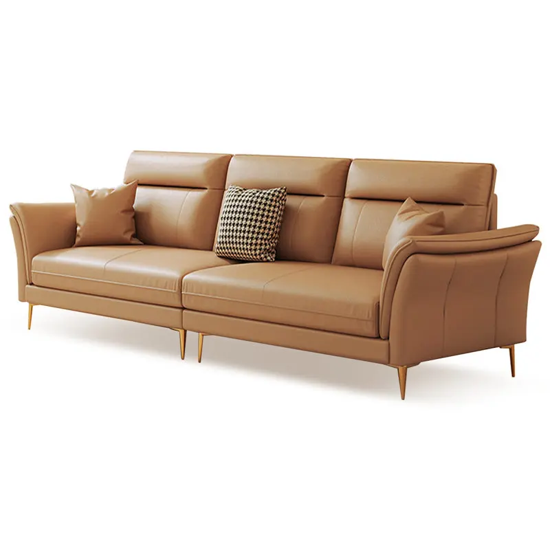 Wholesale New Design Microfiber Fabric Living room Sofa Three Seat Upholstered Sofa