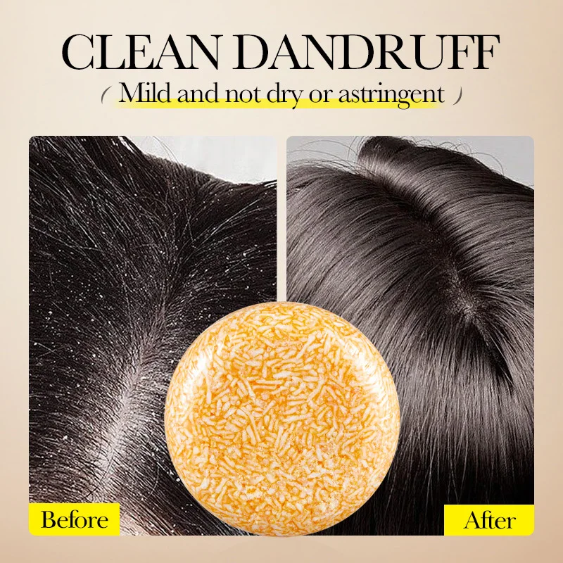 Travel Size Ginger Solid Shampoo Hair Loss Hair  Shampoo Rice Soap Hair Shampoo