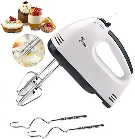 Portable kitchen Electric Hand Mixer Baking Cake Egg Cream Food Beater 7 Speed Household Handheld Mixer