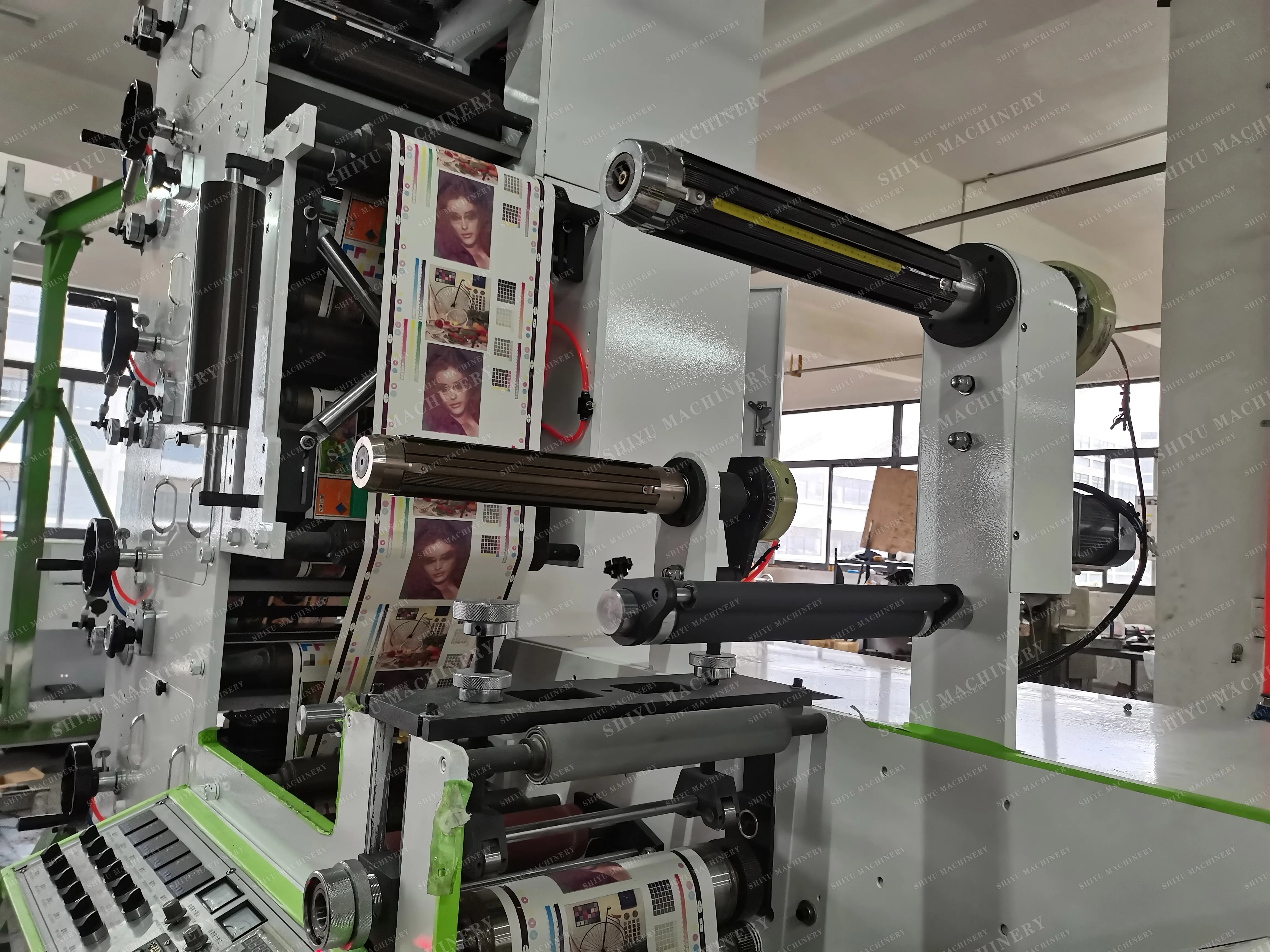 Kraft Paper Packaging Bag Central Impression Flexographic Printers Ci Pet PE Bag digital Flexo Printing Machine
