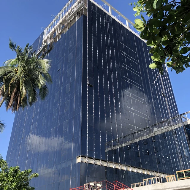 ALUMINUM CURTAIN WALL insulated glass unit low-e curtain wall glass residential glass curtain wall