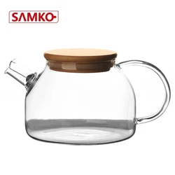 700ml glass doubl teapot 700ml novelty borosilicate glass teapot