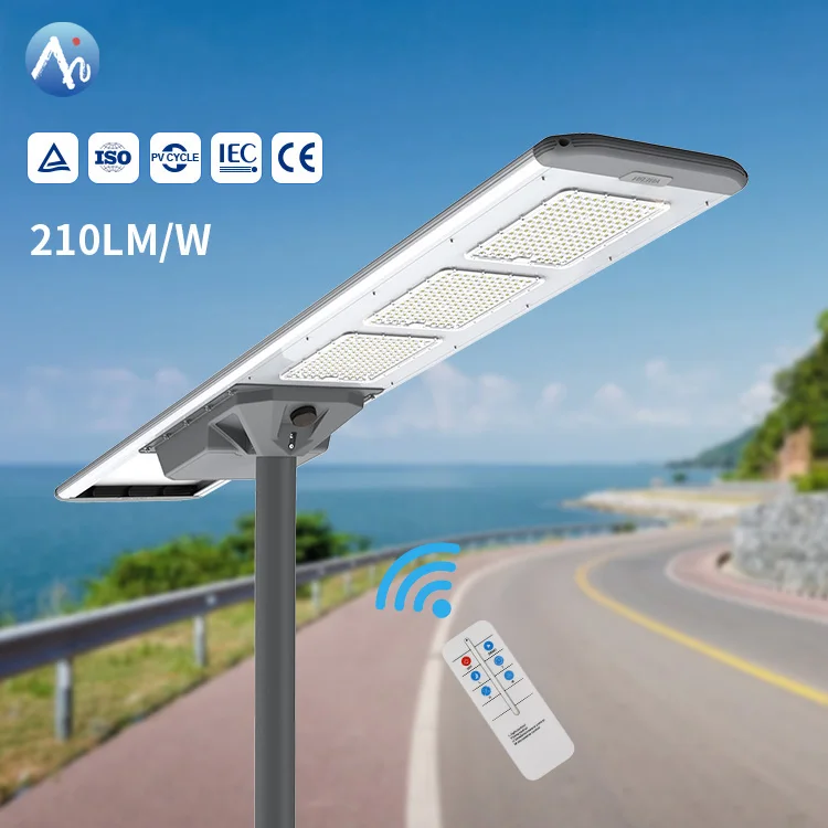 Anern 50w 80w 100w 120w 150w outdoor solar street light with cctv camera 4g