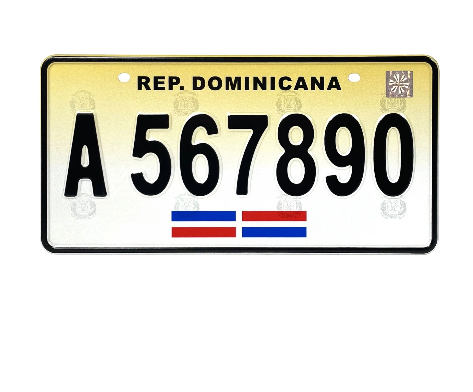 Liberia Motorcycle plate with high security, custom colorful license plate, High Quality Embossed car plates For Wall Decoration