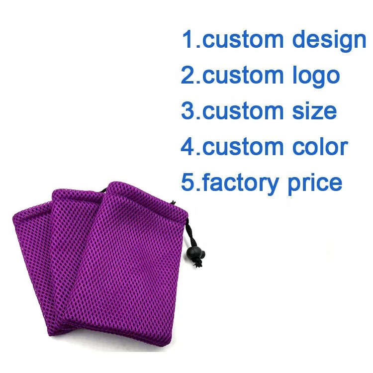 Hot Selling Custom Drawstring Saver Bag Mesh Soap Pouch