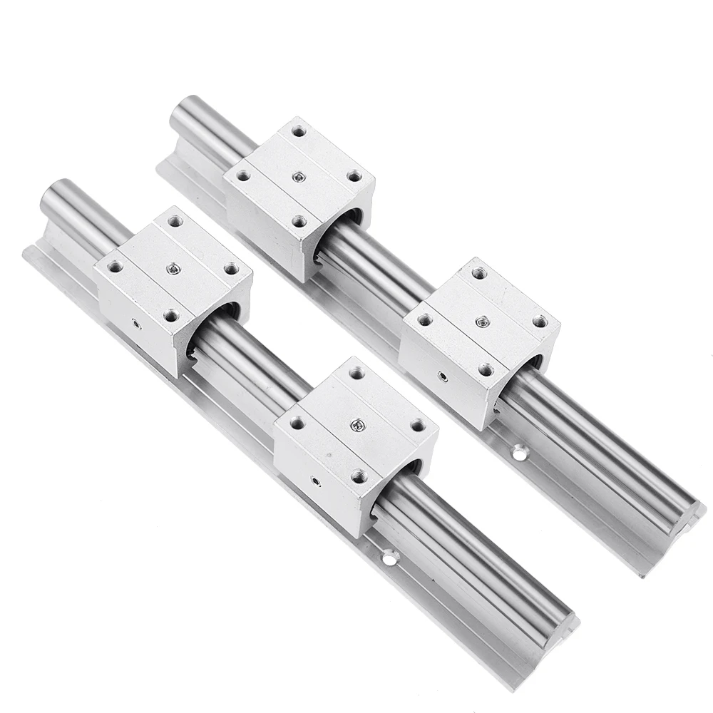 2 шт. в наборе, линейный рельс SBR12 SBR16 SB20 300 350 400 450 500 550 600 800 1000 мм 2 шт. линейной направляющей SBR12 + 4 шт. SBR12UU блоки