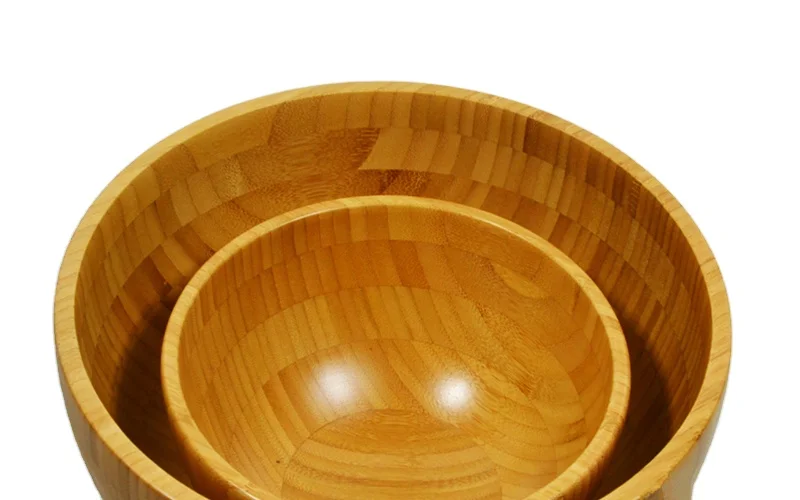 Уникальная Салатница из бамбукового волокна разного размера и высококачественная бамбуковая миска