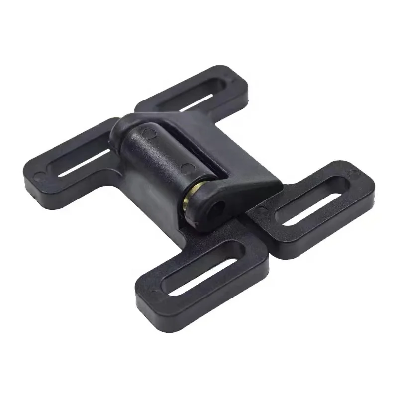 Black Nylon Hinge with Double Ball Catch Door Closers for Connecting Aluminum Profiles