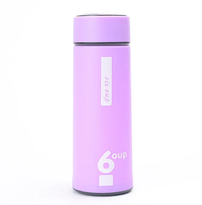 Hot Sale 450ml Creative Straight Insulated Glass Bottle Portable Outdoor Traveling Student Advertising Cup