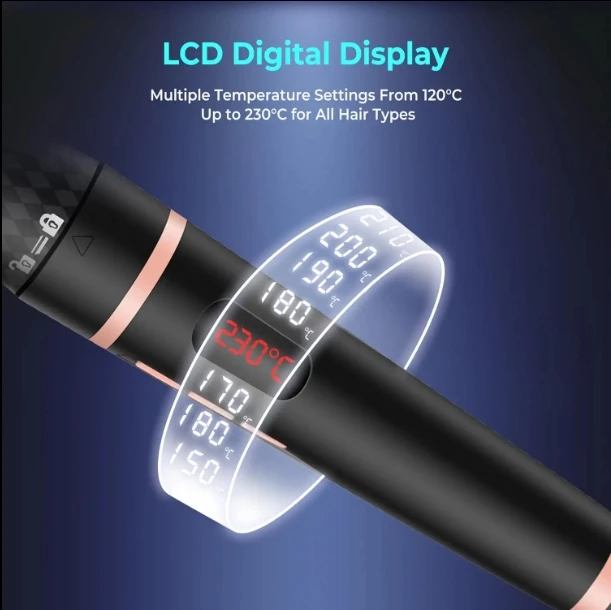 thermal round brush Professional Styling Brush 1.25 Inch Curling Iron Brush Ceramic Heated Hair Curling Comb