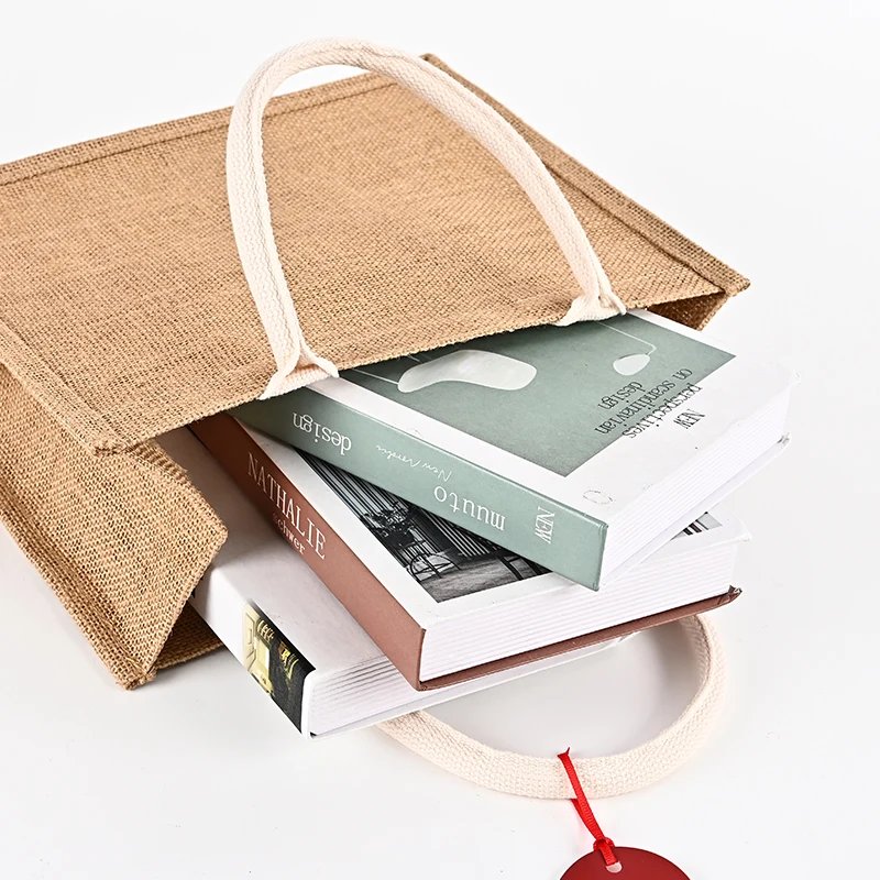 Recyclable Jute Tote Bag Eco Friendly Burlap Reusable Eco Friendly Beach Tote Bag Jute Shopping Bag For Girls