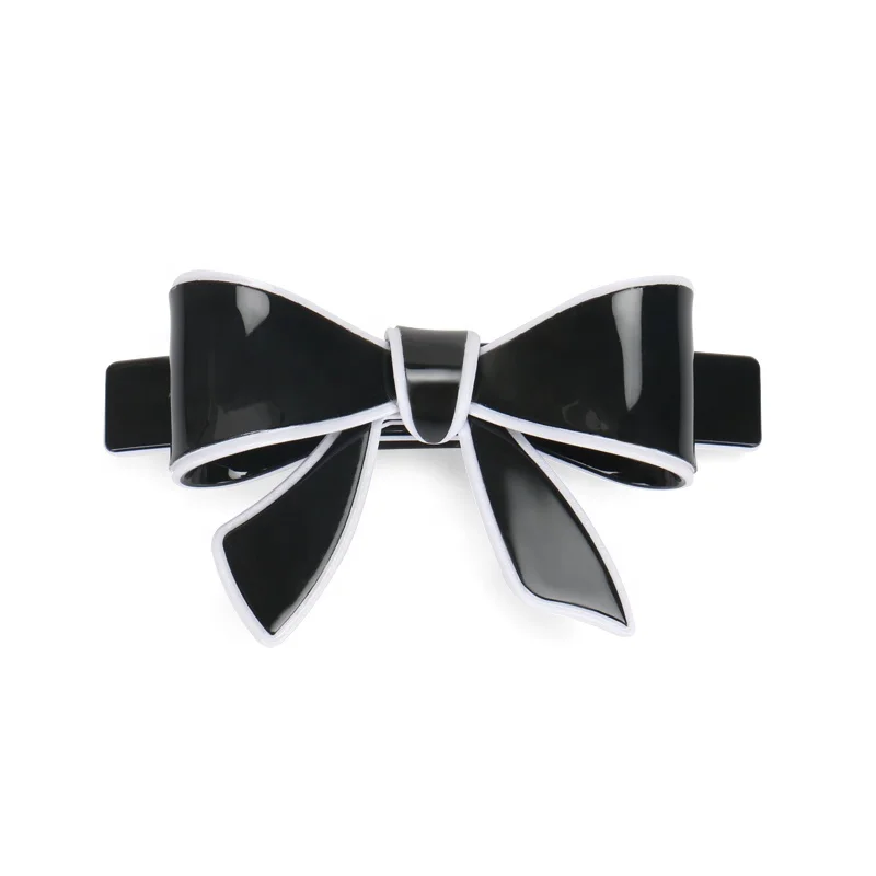 9 Candy Color Big Bow Hair Barrette Clips High Quality Acrylic Bow Hair Clip for Girls